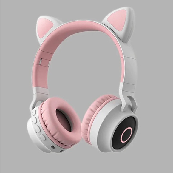 Cat Ears Headphones LED Light Bluetooth Stereo Wireless, Mic different features - Picture 1 of 11